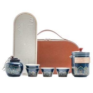 Travel Tea Set Portable Ceramic