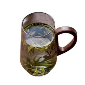 Household glass green tea cup