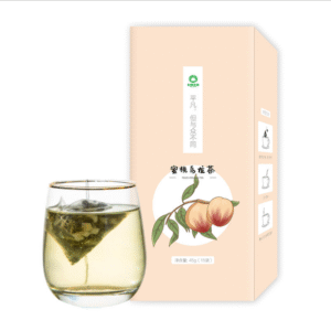 Natural organic peach oolong tea