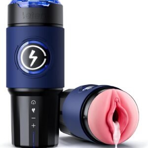 EINSEO Male Masturbator Sex Toys for Men - Thrusting Male Stroker with 360° Heating, 5-Speed Smooth Motion Blowjob Adult Men's Sex Toy, Silent Brushless Motor, Pocket Pussy Sleeve & Phone Mount