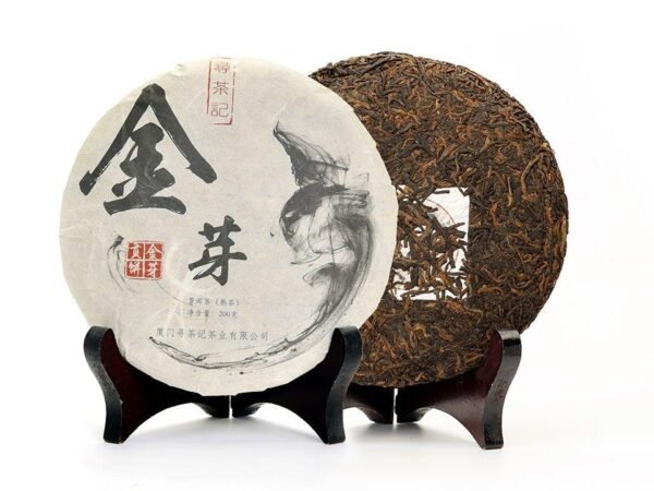 Menghai Golden Buds Tribute Ripened Pu-erh Cake Tea 2013